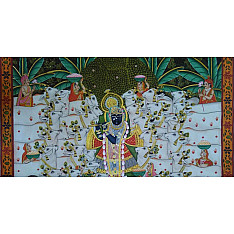 Pichwai Painting ~ Gokul Van ~ { 2 X 3 Feet }